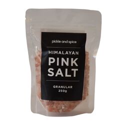 Pickle & Spice Granular Pink Himalayan Salt 250g Per Packet