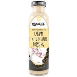 Ozganics - Creamy Garlic Dressing 350ml Per Bottle