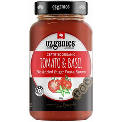 Ozganics - Tomato & Basil Pasta Sauce 500g Per Jar