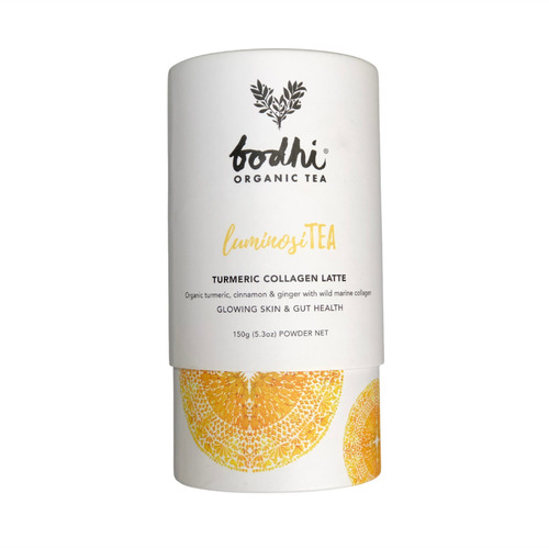 Bodhi Tea - LuminosiTEA Turmeric Collagen Latte Powder 150 gm Cylinder