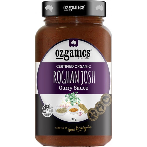 Ozganics - Rogan Josh Simmer Sauce 500g Per Jar