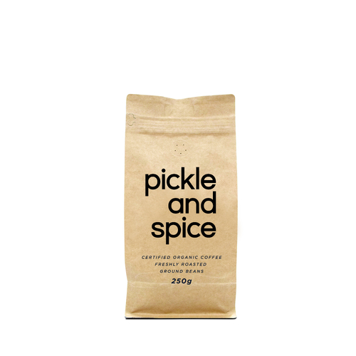 Pickle & Spice - Premium Organic Coffee Medium Ground - 250g per packet